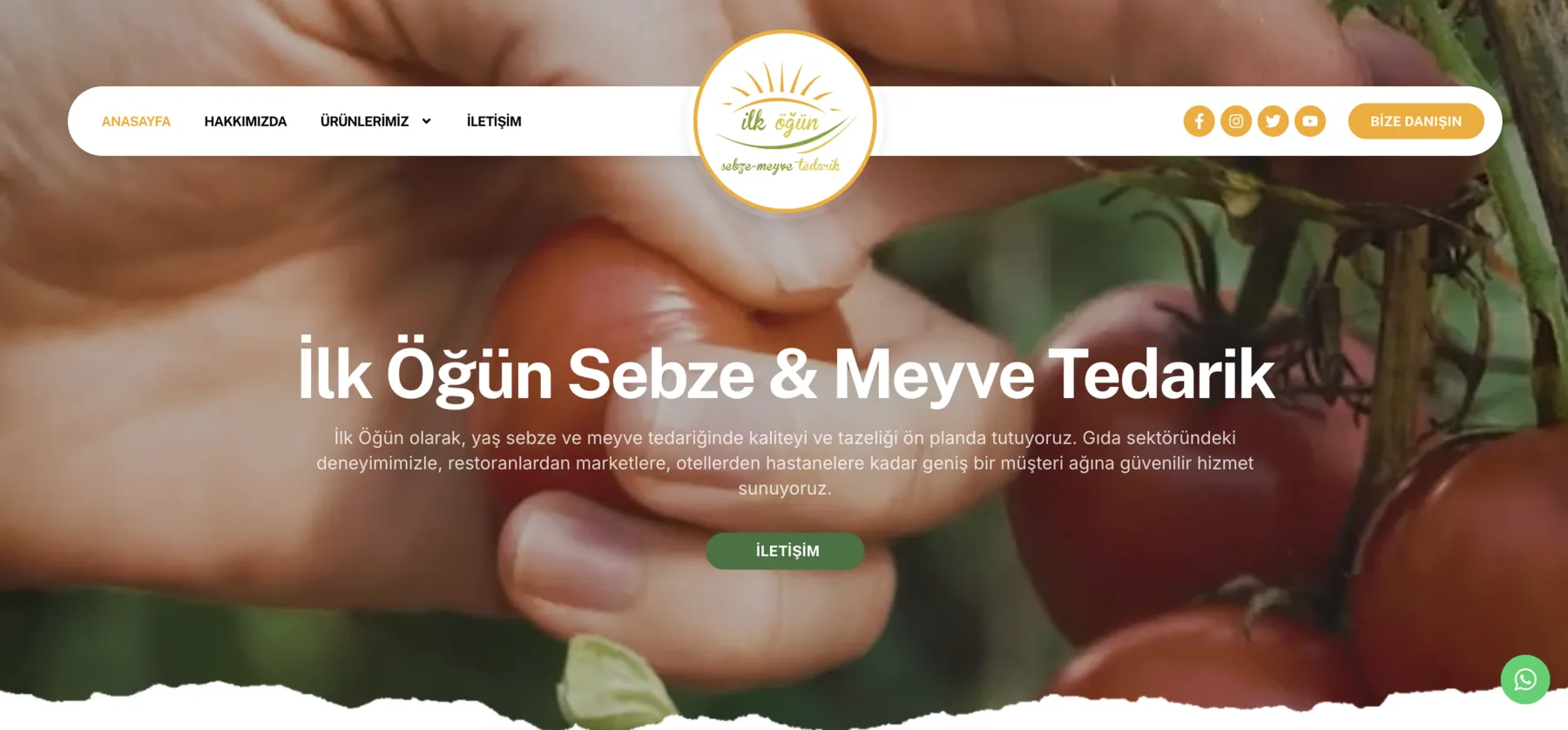 İlk Öğün web sitesi ana sayfası